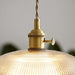 Ribbed Spiral Pendant Swag Light - DWHOME