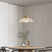 Ribbed Spiral Pendant Light-DWHOME