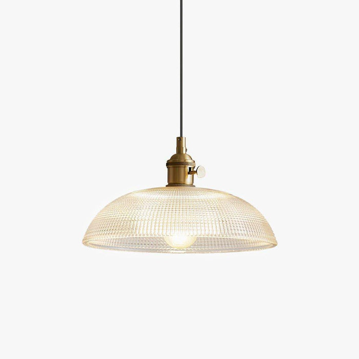 Ribbed Spiral Pendant Swag Light - DWHOME