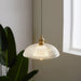 Ribbed Spiral Pendant Swag Light - DWHOME