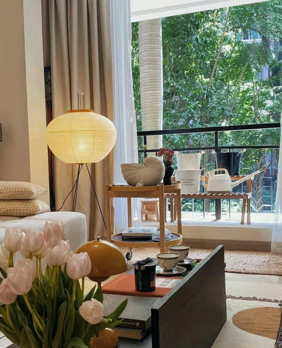 Rice Paper Floor Lamp-DWHOME