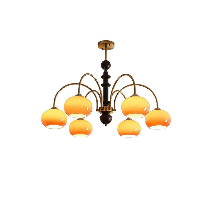 Ripe Persimmon Chandelier-DWHOME