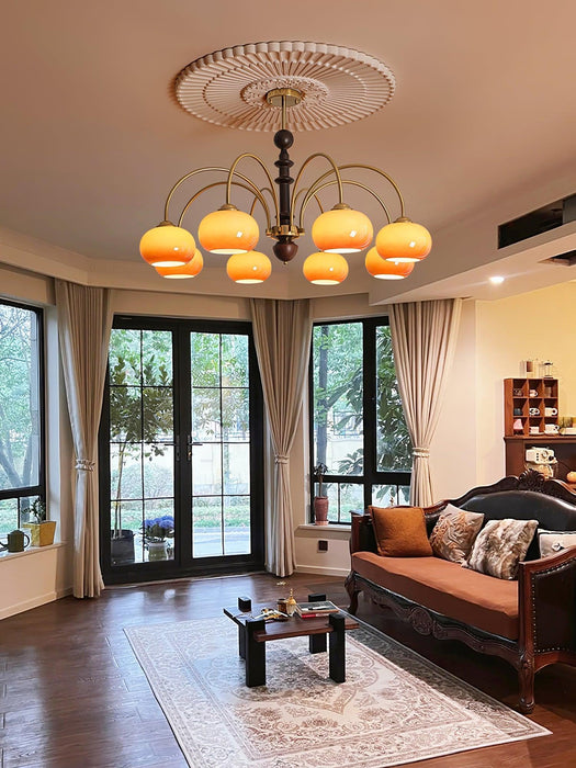 Ripe Persimmon Chandelier-DWHOME