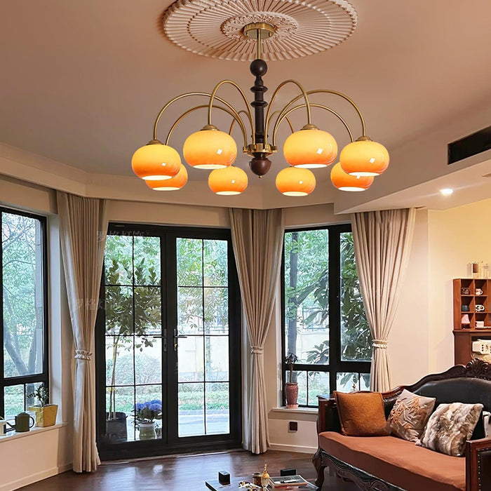 Ripe Persimmon Chandelier-DWHOME