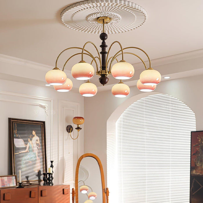 Ripe Persimmon Chandelier-DWHOME
