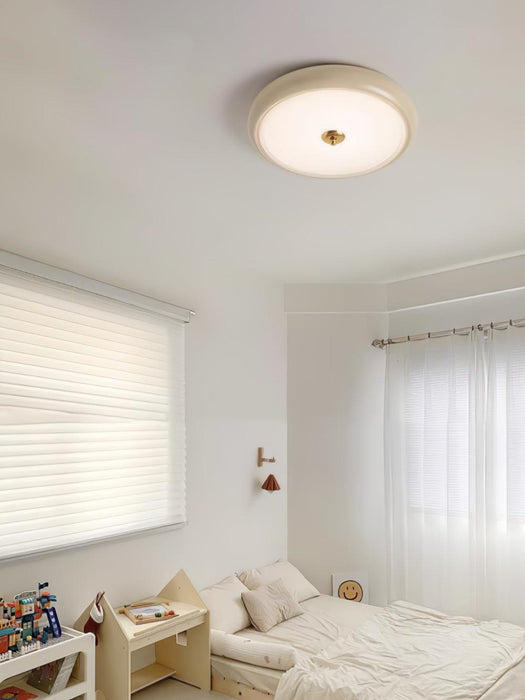 Ripple Cream Ceiling Lamp-DWHOME