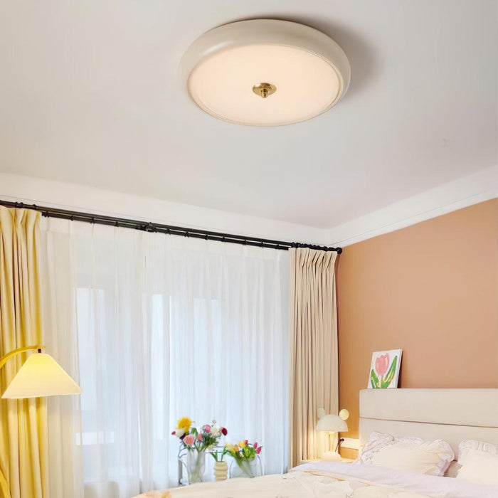 Ripple Cream Ceiling Lamp-DWHOME