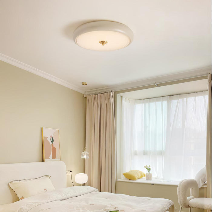 Ripple Cream Ceiling Lamp-DWHOME