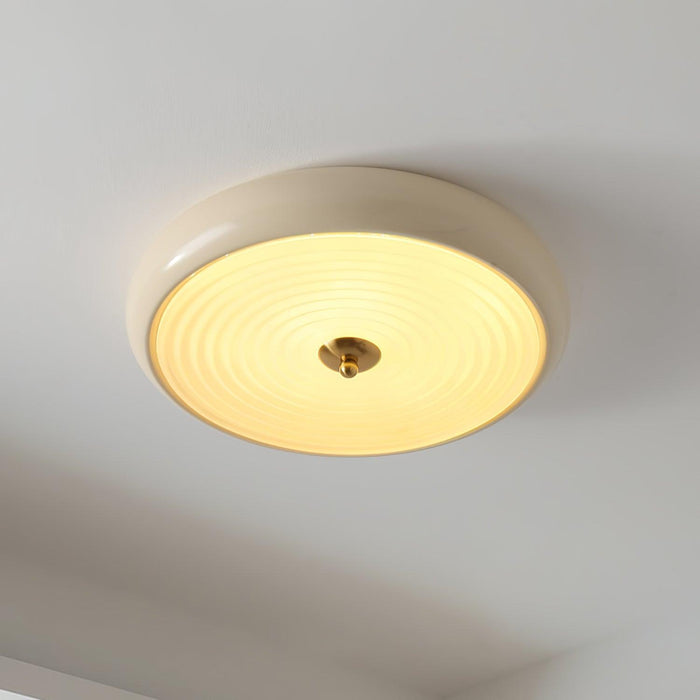 Ripple Cream Ceiling Lamp-DWHOME