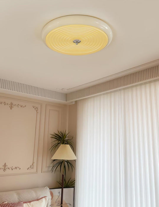 Ripple Cream Ceiling Lamp-DWHOME