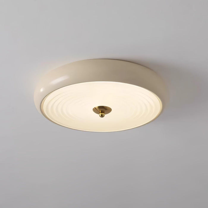 Ripple Cream Ceiling Lamp-DWHOME