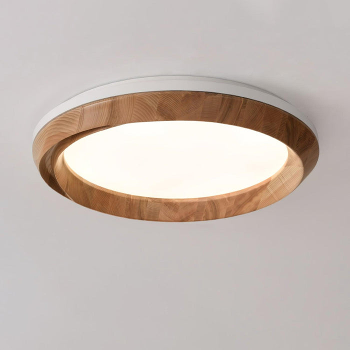 Ripple Wood Ceiling Light-DWHOME