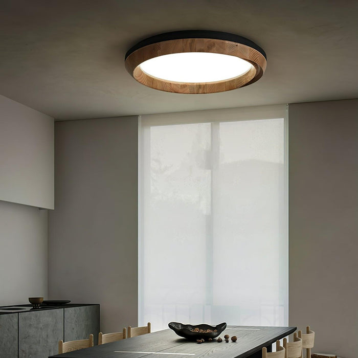 Ripple Wood Ceiling Light-DWHOME