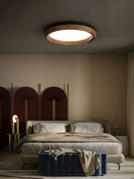 Ripple Wood Ceiling Light-DWHOME