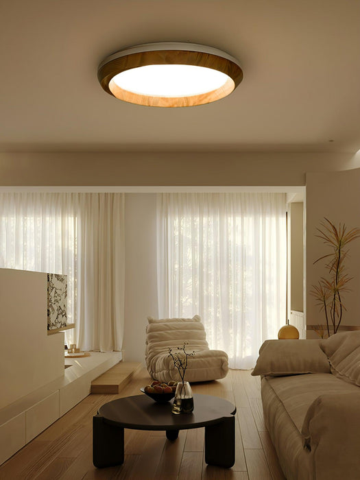 Ripple Wood Ceiling Light-DWHOME