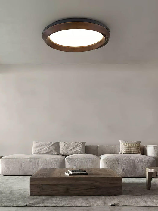 Ripple Wood Ceiling Light-DWHOME
