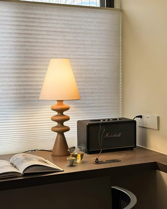 Ripple Wood Table Lamp - DWHOME