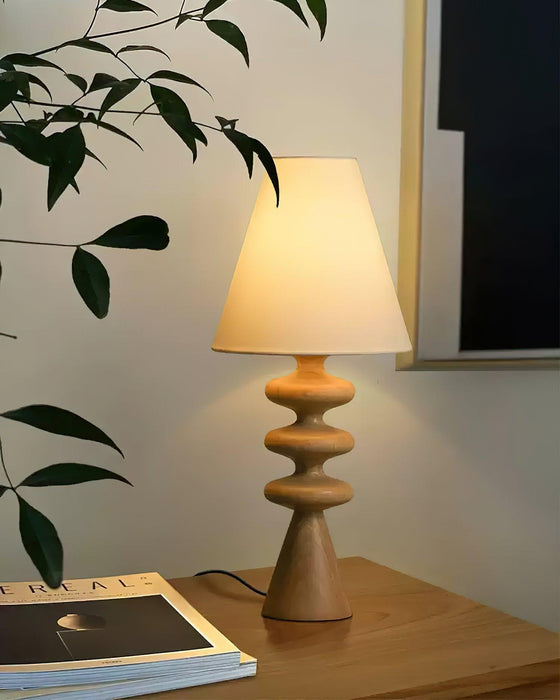 Ripple Wood Table Lamp - DWHOME