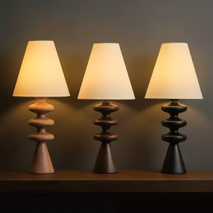 Ripple Wood Table Lamp - DWHOME