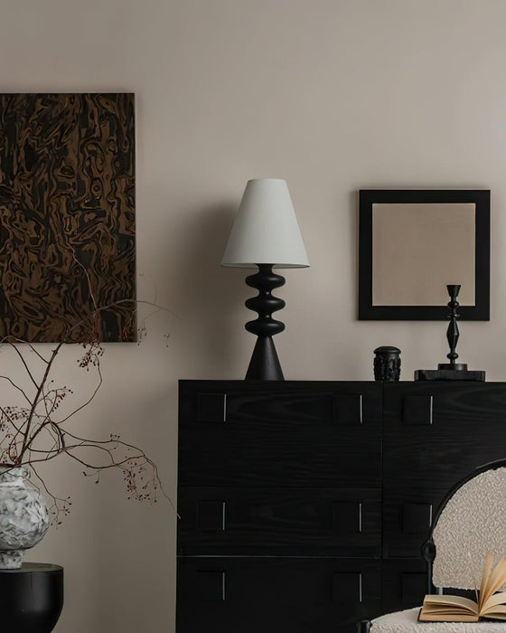 Ripple Wood Table Lamp - DWHOME