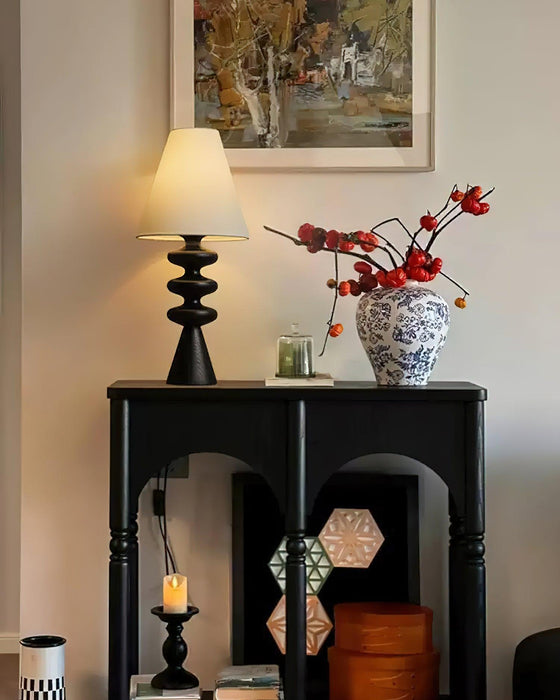 Ripple Wood Table Lamp - DWHOME