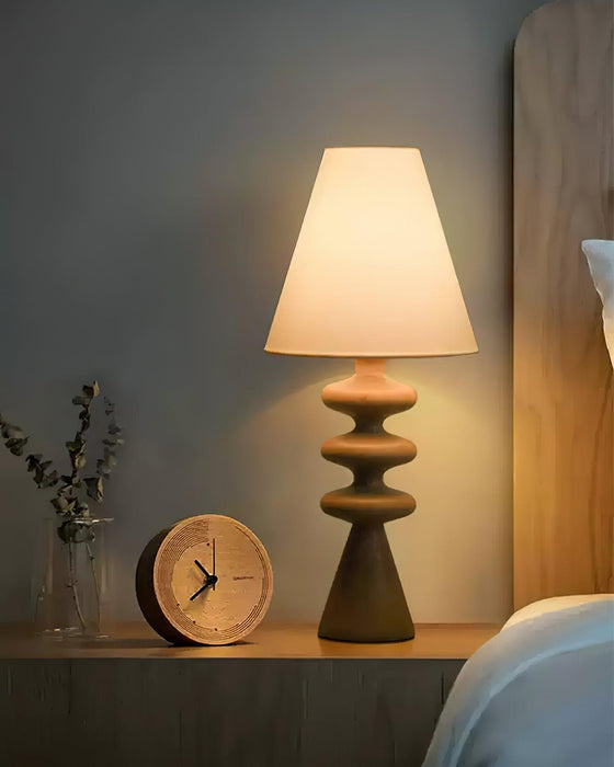 Ripple Wood Table Lamp - DWHOME