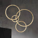 Cervine Modern Rock Crystal Ring Round Chandelier Cluster-DWHOME