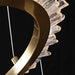 Cervine Modern Rock Crystal Ring Round Chandelier Cluster-DWHOME