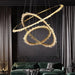 Cervine Modern Rock Crystal Ring Round Chandelier Cluster-DWHOME