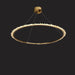 Cervine Modern Rock Crystal Ring Round Chandelier Cluster-DWHOME