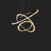 Cervine Modern Rock Crystal Ring Round Chandelier Cluster-DWHOME