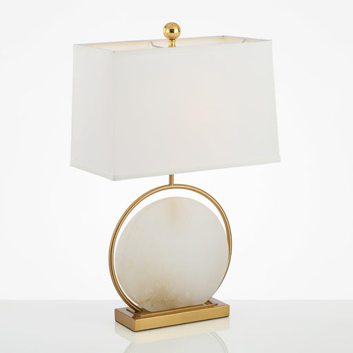 Roma White Marble Table Lamp-DWHOME