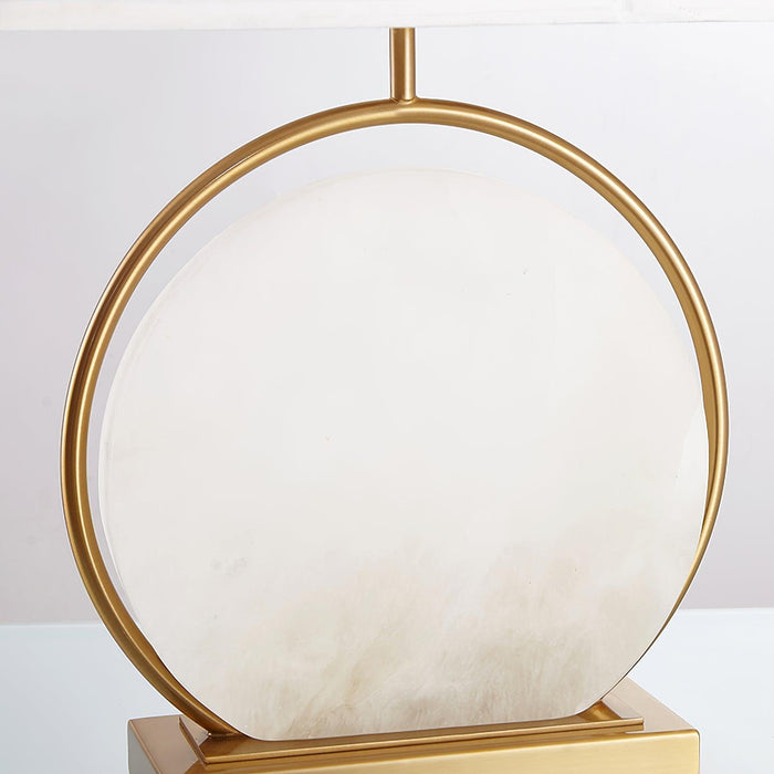 Roma White Marble Table Lamp-DWHOME