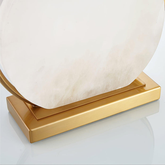 Roma White Marble Table Lamp-DWHOME