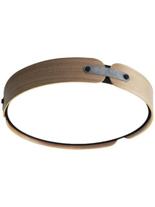 Rondale Scandinavian Leather Strapped Wooden Ceiling Lamp-DWHOME