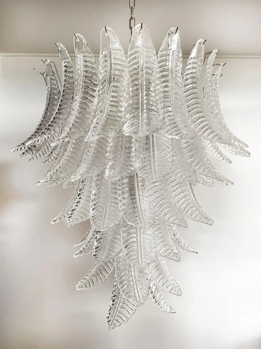Rosalind Murano Clear Glass Chandelier-DWHOME