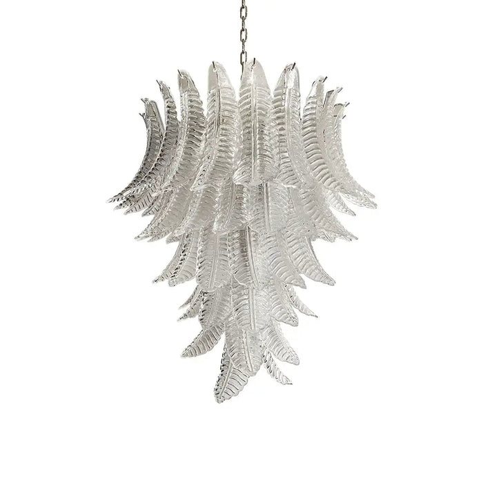 Rosalind Murano Clear Glass Chandelier-DWHOME