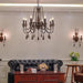 Rose Wooden Large Rustic Chandelier - DWHOME