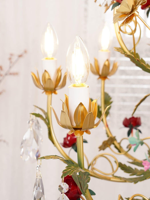 Rose Flowers Chandelier-DWHOME