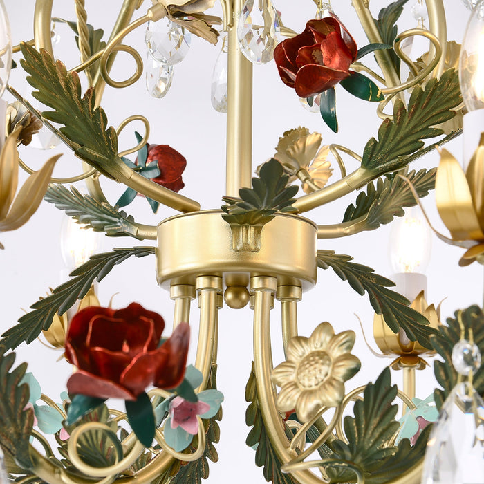 Rose Flowers Chandelier-DWHOME
