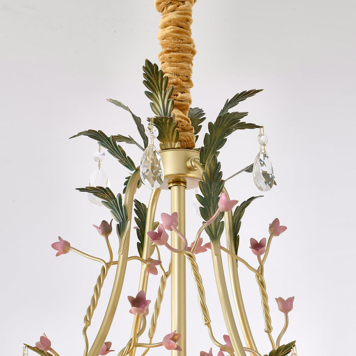 Rose Flowers Chandelier-DWHOME