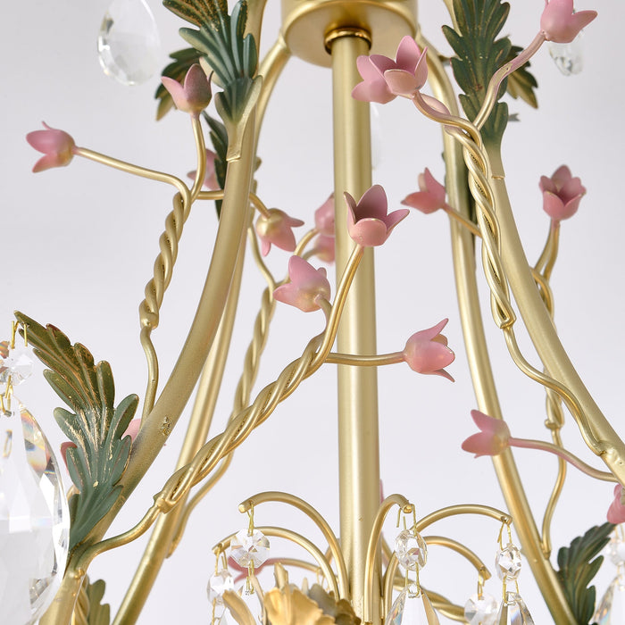 Rose Flowers Chandelier-DWHOME