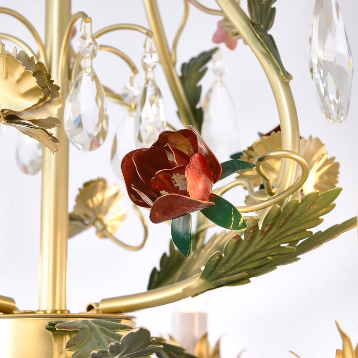 Rose Flowers Chandelier-DWHOME