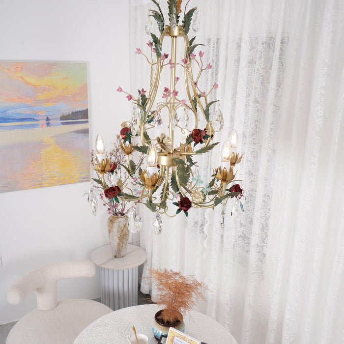 Rose Flowers Chandelier-DWHOME
