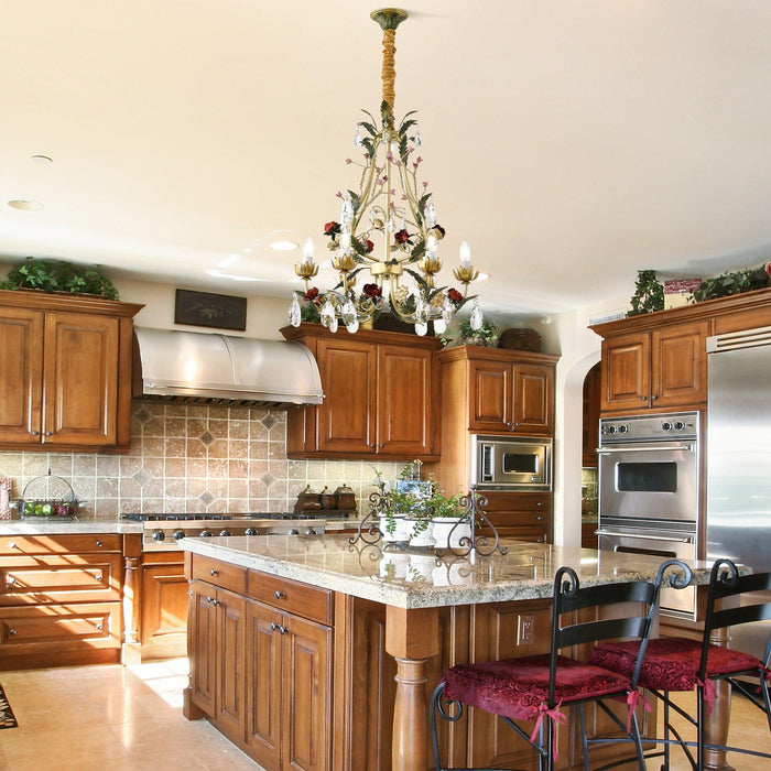 Rose Flowers Chandelier-DWHOME