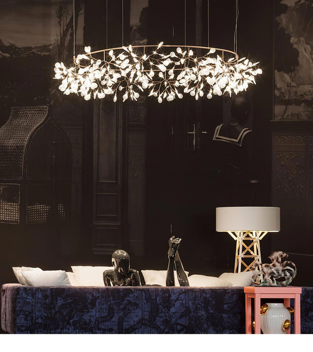 Rose Gold Firefly LED Chandelier-DWHOME
