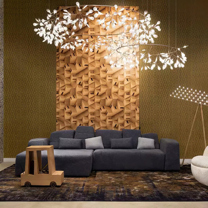 Rose Gold Firefly LED Chandelier-DWHOME