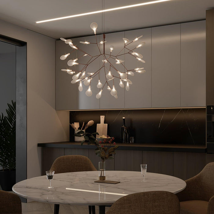 Rose Gold Firefly LED Chandelier-DWHOME