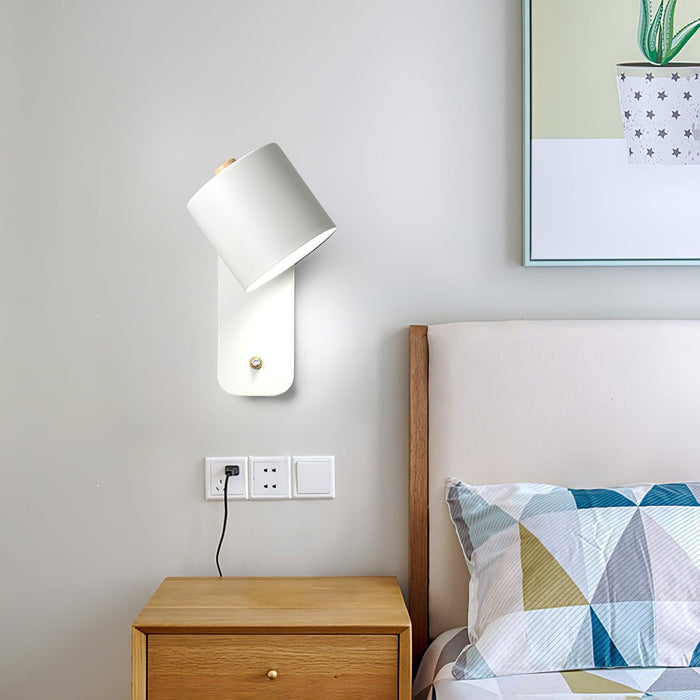 Rotatable Cylinder Plug-in Wall Lamp - DWHOME