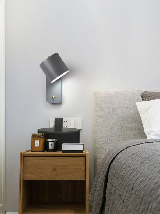 Rotatable Cylinder Plug-in Wall Lamp - DWHOME